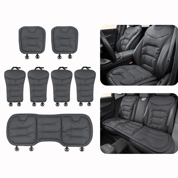 Cuscino per sedile auto, spesso e antiscivolo, per sedili anteriori e posteriori., Front Seat Cushion Black, Front Seat Cushion Brown, Front Seat Cushion Red, Back Cushion Black, Back Cushion Brown, Back Cushion Red, Rear Seat Cushion Black            ...