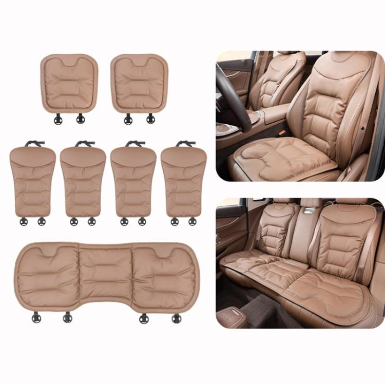 Cuscino per sedile auto, spesso e antiscivolo, per sedili anteriori e posteriori., Front Seat Cushion Black, Front Seat Cushion Brown, Front Seat Cushion Red, Back Cushion Black, Back Cushion Brown, Back Cushion Red, Rear Seat Cushion Black            ...