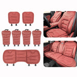 Cuscino per sedile auto, spesso e antiscivolo, per sedili anteriori e posteriori., Front Seat Cushion Black, Front Seat Cushion Brown, Front Seat Cushion Red, Back Cushion Black, Back Cushion Brown, Back Cushion Red, Rear Seat Cushion Black            ...