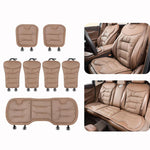 Cuscino per sedile auto, spesso e antiscivolo, per sedili anteriori e posteriori., 3pcs Perforated Seat Cushion Red, 7pcs Perforated Seat Cushion Black, 7pcs Perforated Seat Cushion Brown, 7pcs Perforated Seat Cushion Red, Perforated Back Cushion Black...