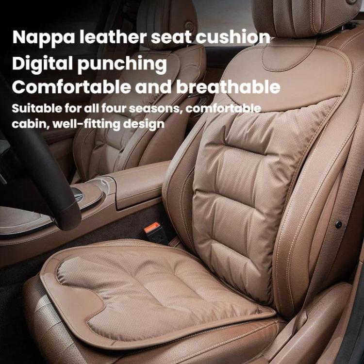 Cuscino per sedile auto, spesso e antiscivolo, per sedili anteriori e posteriori., 3pcs Perforated Seat Cushion Red, 7pcs Perforated Seat Cushion Black, 7pcs Perforated Seat Cushion Brown, 7pcs Perforated Seat Cushion Red, Perforated Back Cushion Black...