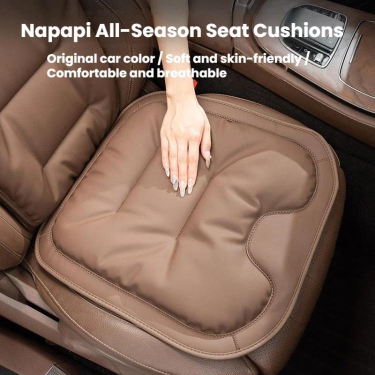 Cuscino per sedile auto, spesso e antiscivolo, per sedili anteriori e posteriori., Front Seat Cushion Black, Front Seat Cushion Brown, Front Seat Cushion Red, Back Cushion Black, Back Cushion Brown, Back Cushion Red, Rear Seat Cushion Black            ...