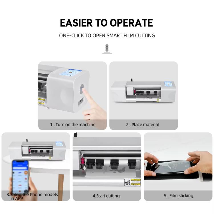 Macchina per il taglio di pellicole per cellulari, macchina da taglio automatica intelligente con lama, EU Plug, UK Plug, US Plug