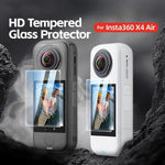 Pellicola protettiva in vetro temperato aMagins per Insta360 X4 Air, HD, antigraffio, durezza 9H., 1 Set, 2 Sets