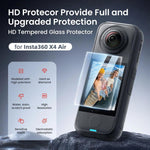 Pellicola protettiva in vetro temperato aMagins per Insta360 X4 Air, HD, antigraffio, durezza 9H., 1 Set, 2 Sets