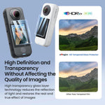 Pellicola protettiva in vetro temperato aMagins per Insta360 X4 Air, HD, antigraffio, durezza 9H., 1 Set, 2 Sets