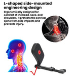 Cuscino poggiatesta per auto a parallelogramma singolo B03S, supporto per il collo per sedile auto, cuscino laterale per dormire