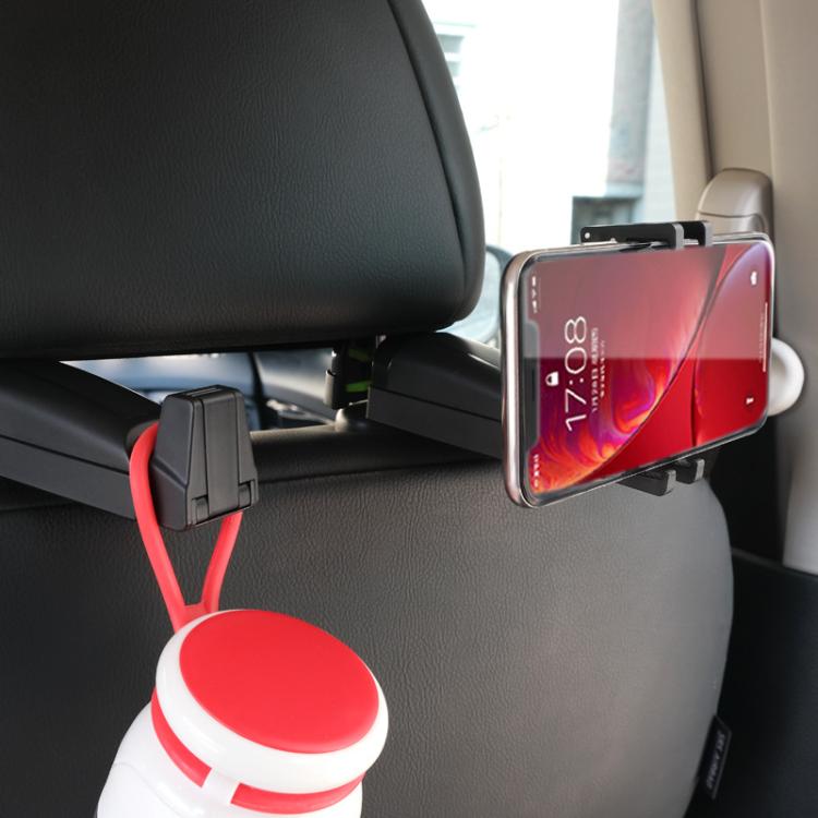 Supporto per telefono da auto estensibile con gancio nascosto