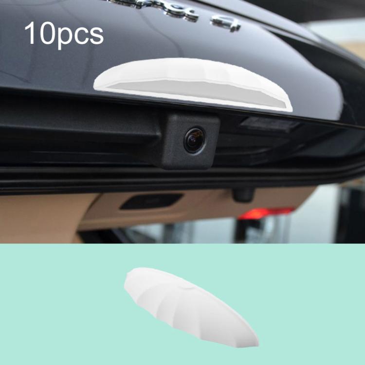 10 pezzi di protezioni antipioggia in silicone per telecamera di retromarcia per auto