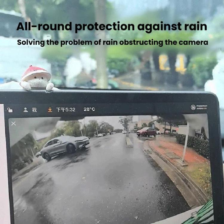 10 pezzi di protezioni antipioggia in silicone per telecamera di retromarcia per auto
