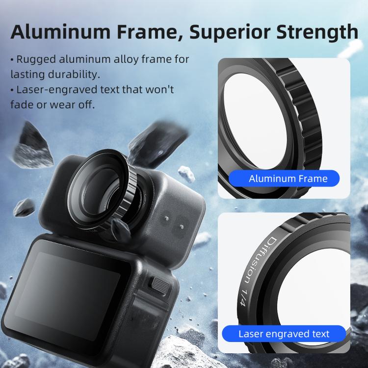 Filtro per obiettivo impermeabile aMagins per DJI Osmo Nano, UV, CPL, ND8+ND16+ND32+ND64, CPL+ND8+ND16+ND32, Mist 1/4