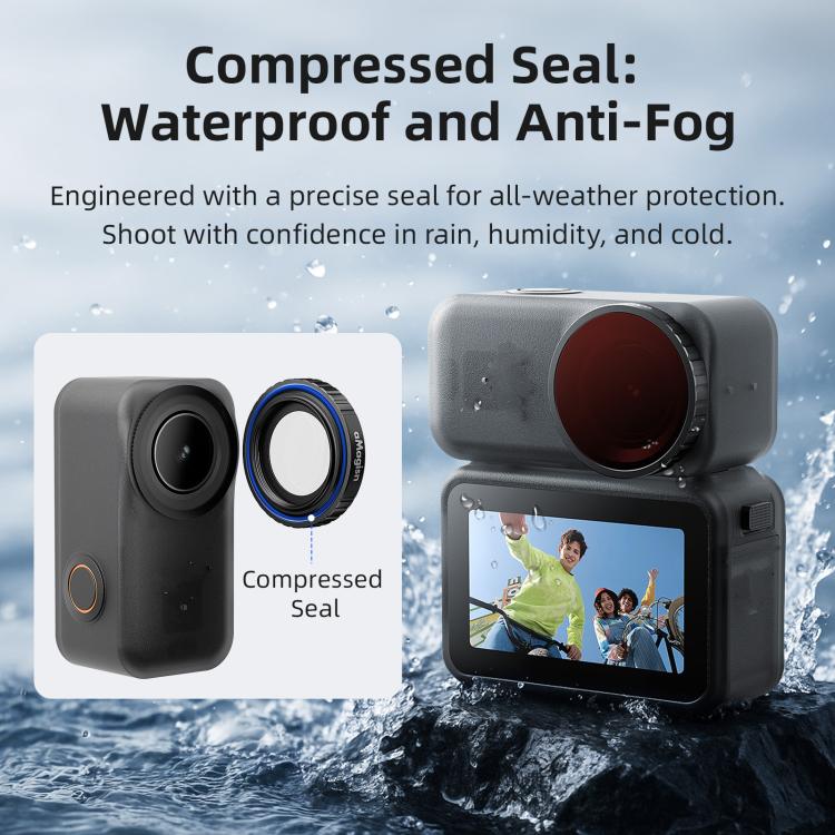 Filtro per obiettivo impermeabile aMagins per DJI Osmo Nano, UV, CPL, ND8+ND16+ND32+ND64, CPL+ND8+ND16+ND32, Mist 1/4