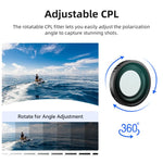 Filtro per obiettivo impermeabile aMagins per DJI Osmo Nano, UV, CPL, ND8+ND16+ND32+ND64, CPL+ND8+ND16+ND32, Mist 1/4