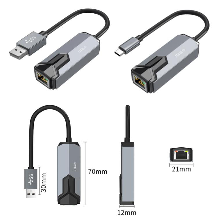 Adattatore di rete cablato 2.5G USB Type-C RJ45