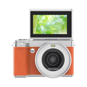 Fotocamera digitale con schermo ribaltabile 5K, doppia lente e funzione bellezza.