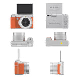 Fotocamera digitale con schermo ribaltabile 5K, doppia lente e funzione bellezza.