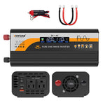 Inverter di potenza a onda sinusoidale pura XUYUAN da 12V/24V a 110V con spina USA, 800W Black, 1400W Black, 2000W Black, 3000W Black, 3600W Black, 4000W Black, 800W Red, 1400W Red, 2000W Red, 3000W Red