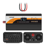 Inverter di potenza a onda sinusoidale pura XUYUAN da 12V/24V a 110V con spina USA, 800W Black, 1400W Black, 2000W Black, 3000W Black, 3600W Black, 4000W Black, 800W Red, 1400W Red, 2000W Red, 3000W Red