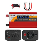 Inverter di potenza a onda sinusoidale pura XUYUAN da 12V/24V a 110V con spina USA, 800W Black, 1400W Black, 2000W Black, 3000W Black, 3600W Black, 4000W Black, 800W Red, 1400W Red, 2000W Red, 3000W Red