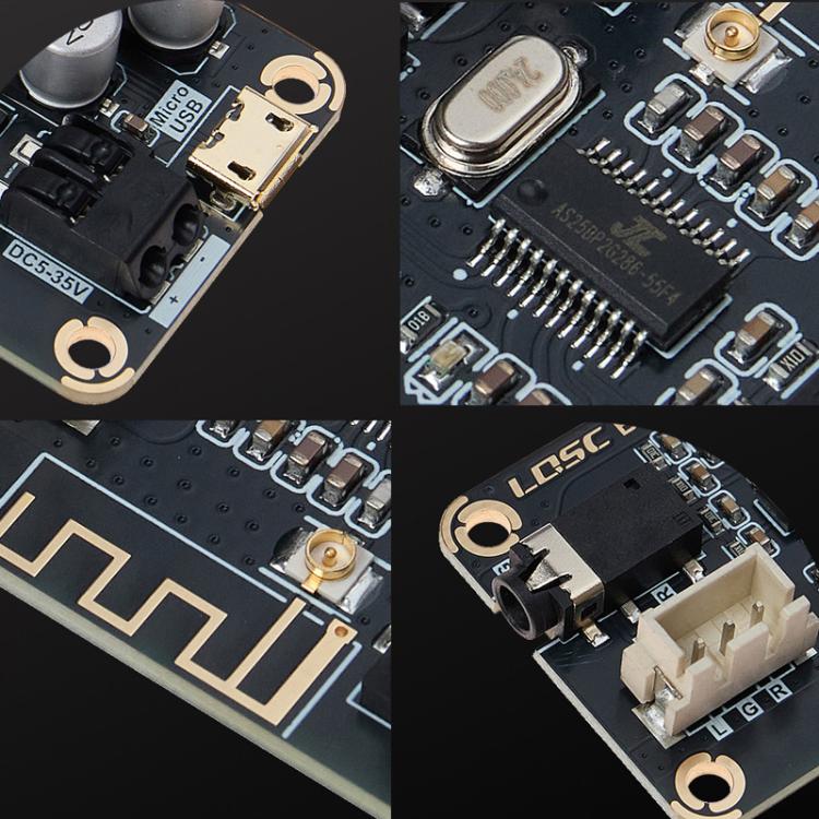 Scheda di decodifica MP3 Bluetooth 5.1, modulo ricevitore audio per auto modificato fai-da-te senza perdita di dati, LQSC BT-V5