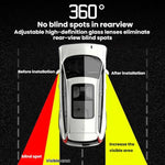 Specchietto retrovisore grandangolare regolabile a 360 gradi per auto, con assistenza per l'angolo cieco., Black Left, Black Right, White Left, White Right, Red Left, Red Right, Blue Left, Blue Right