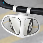 Specchietto retrovisore grandangolare regolabile a 360 gradi per auto, con assistenza per l'angolo cieco., Black Left, Black Right, White Left, White Right, Red Left, Red Right, Blue Left, Blue Right
