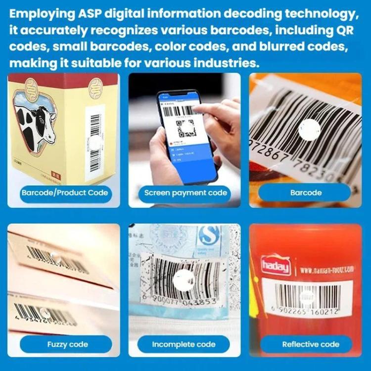 Scanner Bluetooth ad anello 2D mini per logistica