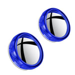 Specchietto retrovisore grandangolare per auto con ventosa e protezione antipioggia, Silver, Black, White, Red, Blue