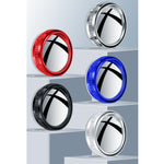 Specchietto retrovisore grandangolare per auto con ventosa e protezione antipioggia, Silver, Black, White, Red, Blue
