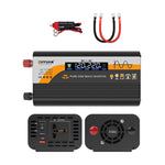 Convertitore di potenza universale per auto a onda sinusoidale pura da 12V/24V a 220V, 800W Black, 1400W Black, 2000W Black, 3000W Black, 3600W Black, 4000W Black, 800W Red, 1400W Red, 2000W Red, 3000W Red