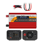 Convertitore di potenza universale per auto a onda sinusoidale pura da 12V/24V a 220V, 800W Black, 1400W Black, 2000W Black, 3000W Black, 3600W Black, 4000W Black, 800W Red, 1400W Red, 2000W Red, 3000W Red
