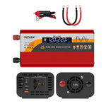 Convertitore di potenza universale per auto a onda sinusoidale pura da 12V/24V a 220V, 800W Black, 1400W Black, 2000W Black, 3000W Black, 3600W Black, 4000W Black, 800W Red, 1400W Red, 2000W Red, 3000W Red