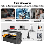 Convertitore di potenza universale per auto a onda sinusoidale pura da 12V/24V a 220V, 800W Black, 1400W Black, 2000W Black, 3000W Black, 3600W Black, 4000W Black, 800W Red, 1400W Red, 2000W Red, 3000W Red