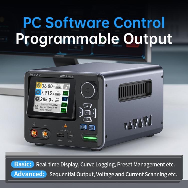 Alimentatore CNC FNIRSI IPS3608 ad alta potenza, regolabile e regolato, per computer di bordo., EU Plug, US Plug
