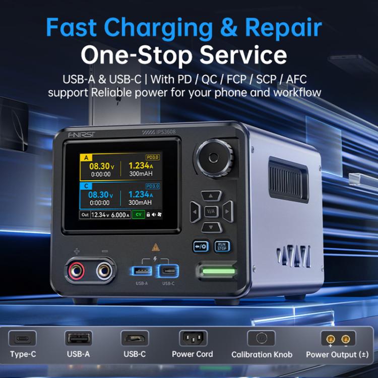 Alimentatore CNC FNIRSI IPS3608 ad alta potenza, regolabile e regolato, per computer di bordo., EU Plug, US Plug