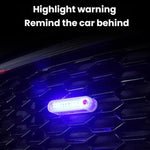 Luci posteriori lampeggianti di segnalazione di incidente automobilistico a energia solare
