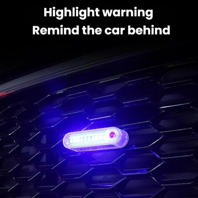 Luci posteriori lampeggianti di segnalazione di incidente automobilistico a energia solare