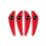 Set di 4 protezioni angolari antigraffio per specchietti retrovisori delle portiere dell'auto., Black, Red, White, Gray, Luminous
