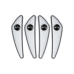 Set di 4 protezioni angolari antigraffio per specchietti retrovisori delle portiere dell'auto., Black, Red, White, Gray, Luminous