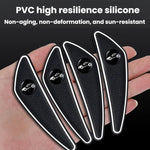 Set di 4 protezioni angolari antigraffio per specchietti retrovisori delle portiere dell'auto., Black, Red, White, Gray, Luminous