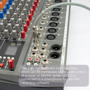 Cavo audio da 6,35 mm maschio a TYPE-C maschio per chitarra elettrica, cellulare, computer e registrazione., 1m, 2m, 3m, 5m