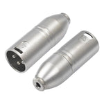 Adattatore audio da connettore TRS da 3,5 mm femmina (1/8") a XLR maschio Carnott con alloggiamento in metallo.
