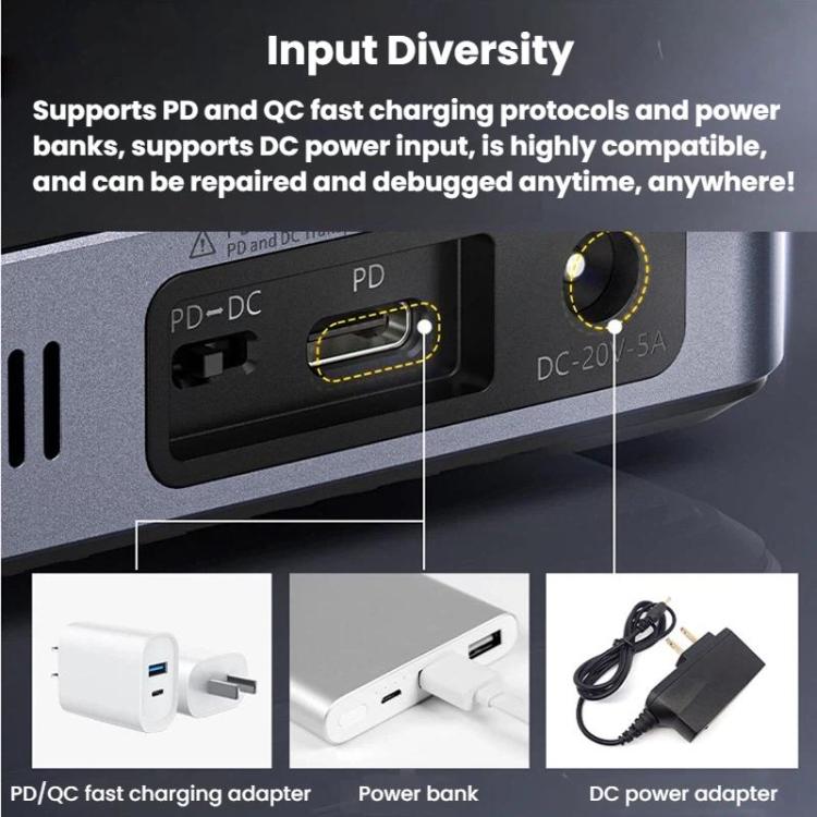 Alimentatore CNC FNIRSI DPS-150 CC regolabile e regolato, alimentatore portatile ad alta potenza per computer., Standard, High US Plug, High EU Plug