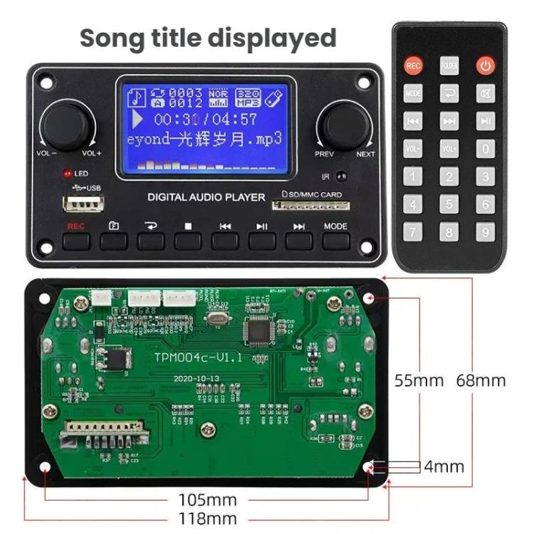 Scheda decodificatore MP3 Bluetooth USB lettore audio FIHI lossless, TPM157