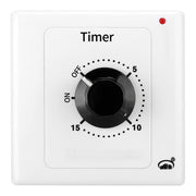 Presa con timer conto alla rovescia da 15 A, indicatore di alimentazione e funzione normalmente aperta., 15min, 30min, 60min, 120min