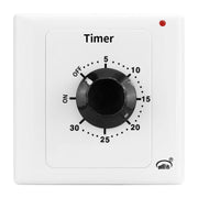 Presa con timer conto alla rovescia da 15 A, indicatore di alimentazione e funzione normalmente aperta., 15min, 30min, 60min, 120min