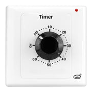 Presa con timer conto alla rovescia da 15 A, indicatore di alimentazione e funzione normalmente aperta., 15min, 30min, 60min, 120min