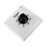 Presa con timer conto alla rovescia da 15 A, indicatore di alimentazione e funzione normalmente aperta., 15min, 30min, 60min, 120min