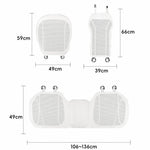 Cuscino per sedile auto traspirante e ventilato, universale, per auto a 5 posti., Front Seat Cushion Black, Front Seat Cushion Red, Front Seat Cushion Brown, Backrest Cushion Black, Backrest Cushion Red, Backrest Cushion Brown, Rear Seat Cushion Black ...