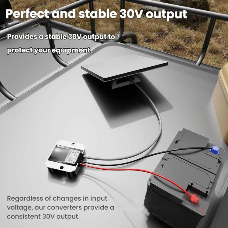 Convertitore di potenza boost CC da 12V/24V a 30V 3.5A per router Starlink Gen 2, mini cavo da 5 m., 12V/24V To 30V 3.5A